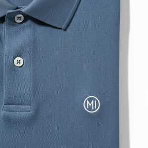 Polo en coton de luxe 240 g/m² pour homme, style streetwear surdimensionné, avec logo brodé, polos haut de gamme - Product Image 4