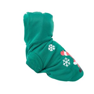 Costume per Animali Domestici con Cappuccio da Babbo Natale Illuminato a LED e Mani Sollevate - Product Image 5