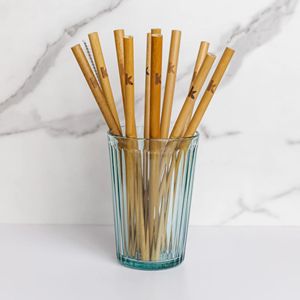 ECO Friendly Natural <b>Bamboo</b> Bubble Tea Smoothie Milk Shake Drinking Disposable <b>Straws</b> - Product Image 6
