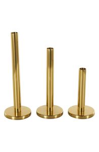 luxury stainless steel <b>Tabletop</b> Vases Set Handmade MARBLE base Finish Decorative Cylindrical Vases for Home Interior Design - Product Image 2