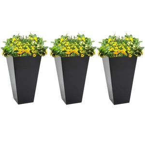 Elegante macetero metálico de diseño, creado para realzar la belleza de las salas de estar y las esquinas de jardines con un atractivo y sofisticado estilo. - Product Image 2