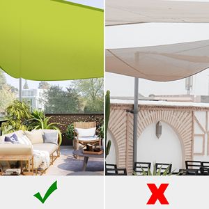 Tenda Parasole Triangolare Verde Frutta 28 X 28 X 28 Copertura Versatile per Esterni - Product Image 5