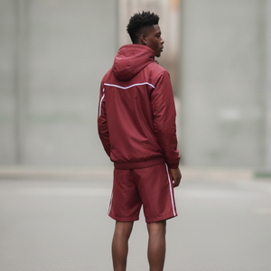 Custom Made Men's Waterproof Streetwear Cotton Two-Piece Windbreaker Shorts Set <b>Zip</b>-<b>Up</b> Summer Tracksuit - Product Image 5