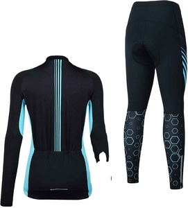 Maillot de cyclisme pour femmes de haute qualité, 100% polyester, antibactérien, vêtements de sport confortables, designs de logo personnalisés, uniforme de cyclisme - Product Image 2