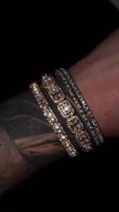Gold Lab Grown Diamond Baguette Tennis Bracelet Men's Luxury <b>Mosaic</b> Link Wristlet IGI Certified All Occasion - Product Image 1