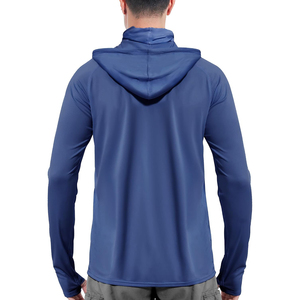 Nouvelle Arrivée 2026 – Chemise de Pêche OEM Noire à Manches Longues et Capuche pour Homme, Protection Solaire UPF 50, Anti-UV, Pull Uni avec Masque Facial - Product Image 5
