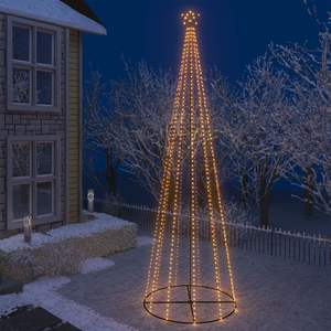 Albero del cono di natale con 732 caldo bianco LEDs 5x16 ft per decorazioni Festive - Product Image 1
