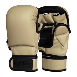 Gants de boxe MMA professionnels en cuir avec doublure intérieure épaissie pour fermeture – Légers, respirants, séchage rapide, unisexe - Product Image 1