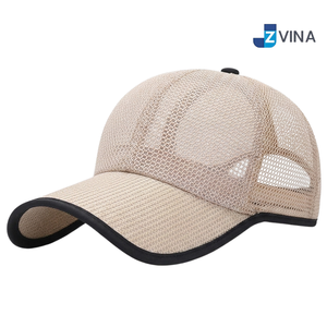 Casquette de baseball en maille avec logo personnalisé, blanche, respirante, réglable, unisexe, pour l'extérieur, printemps-été, décontractée - Product Image 4