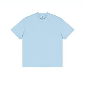 Camiseta Básica de Hombre, Color Coral, Cuello Redondo, Manga Corta, Tejido Liso, Corte Regular, Informal, para Fabricación OEM/ODM - Product Image 4