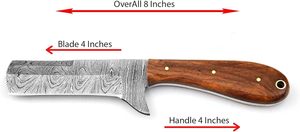 Cuchillo Profesional para Cortar Reses, Cuchillo de Acero con Alto Contenido de Carbono, Mango de Madera, Personalizable OEM, Cuchillos Industriales de Caza - Product Image 2