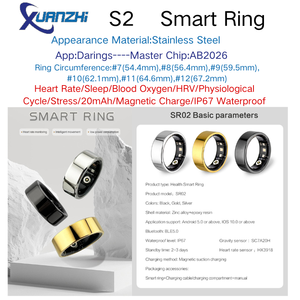 Alertas de aplicaciones en tiempo real Anillo inteligente de aleación de titanio Monitor de saturación de oxígeno en sangre con control remoto Función WiFi Rastreador de salud - Product Image 6