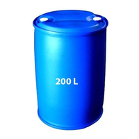 Barils en plastique bleus étanches de 200 L pour la manutention de liquides, solutions de stockage et de transport commerciaux
