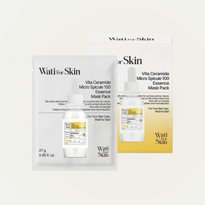 แผ่นมาส์กหน้าเกาหลี Whatiforskin Vita Ceramide micro Spicule 100 Essence Face Mask 10 ชิ้น ผลิตในเกาหลี แผ่นมาส์กหน้าเกาหลี - Product Image 1