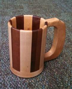 Taza para beber, taza de cerveza vintage, jarra de madera, taza de madera ecológica, taza de madera hecha a mano, taza de té de madera - Product Image 5