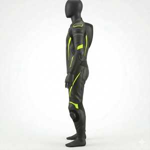 Traje de Motocicleta de Dos Piezas de Cuero Profesional de Alta Calidad, Cómodo Traje de Carreras de Motocicleta con Logotipo Personalizado - Product Image 2