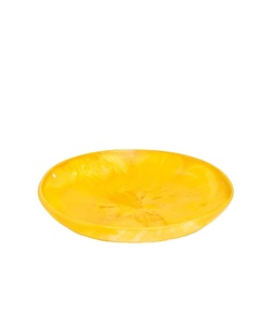 Taille personnalisable Grand serveur de bol de terre en résine jaune Meilleur prix en ligne Contactez-nous pour les tarifs d'usine - Product Image 1