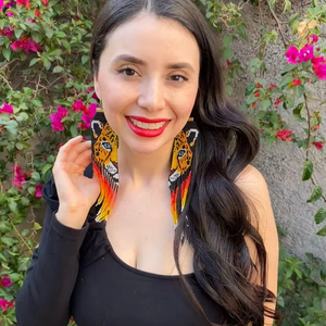 ต่างหูลูกปัดงานฝีมือลดราคาสุดพิเศษ ต่างหูจักการ์ Miyuki ทำมือ: เครื่องประดับลูกปัดสไตล์โบโฮสำหรับงานปาร์ตี้ ผู้หญิง คริสต์มาส งานแต่งงาน - Product Image 1