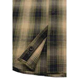 เสื้อเชิ้ตผ้าแฟลนเนลลายสก็อตแขนยาวสไตล์อเมริกันเรโทรสำหรับผู้ชาย  คอปก  กระดุมเขาสัตว์  ผ้าฝ้าย 100%  ODM  เสื้อเชิ้ตแฟลนเนลลำลองสำหรับฤดูใบไม้ร่วง - Product Image 5
