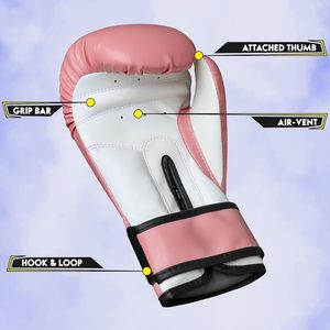 Guantes de MMA para Niños Farabi Sports al por Mayor, Guantes de Boxeo Personalizados para Jóvenes, Muay Thai, Kickboxing, Sparring, de Cuero PU con Cierre de Gancho y Bucle para Entrenamiento - Product Image 3