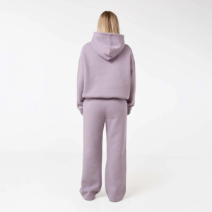 ชุดเซ็ตฮู้ดดี้โอเวอร์ไซส์ขายดีสำหรับผู้หญิง กางเกงขายาวทรงหลวม พิมพ์ลายแบบ Acid Wash  โลโก้สั่งทำได้ ผ้าฝ้ายระบายอากาศเป็นมิตรต่อสิ่งแวดล้อม - Product Image 5