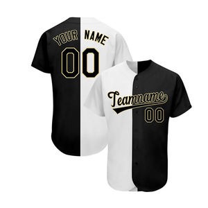 Venta al por mayor de camisetas de béisbol personalizadas con botones, ropa deportiva personalizada para marcas deportivas estadounidenses, bajo MOQ. - Product Image 4