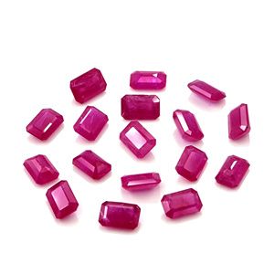 Rubis naturels non traités du Mozambique, octogones calibrés 3x5mm, pierres précieuses de rubis naturelles facettées pour la fabrication de bijoux, prêtes à l'emploi - Product Image 4
