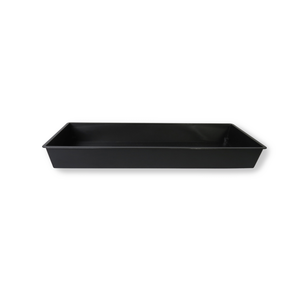 Disposable <b>Plastic</b> Rectangular Black Food <b>Tray</b> with Red Edge for Sushi and Japanese Cuisine Packaging - Product Image 6
