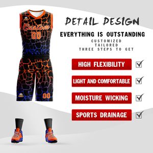 Conjunto de Camiseta y Pantalones Cortos de Baloncesto Sublimados de Malla Reversible Personalizados con Nombre y Número para Uniforme de Práctica de Clubes Juveniles - Product Image 2