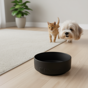 Ciotola per Animali Domestici in Ceramica Be Nordic 1,2 L 18 Cm Nera - Product Image 3