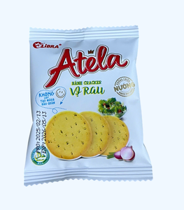 Balance ATELA 228g Végétarien Mince Craquelin Cuit Snack Oignon Pomme De Terre Aromatisé Biscuits Croustillants Goût Salé FMCG Carton Sachet Sac - Product Image 4