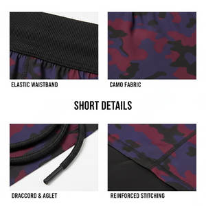 Shorts de sport décontractés pour hommes, double couche, été, gym, musculation, 2 en 1, fitness, entraînement - Product Image 5