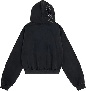 Hoodies Légers Basiques à Strass – Nouveauté Tendance – Vêtements de Mode à Strass – Hoodies à Strass Très Vendus - Product Image 2