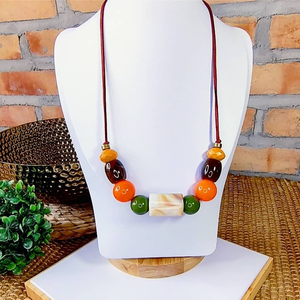 Collar de Resina para Niñas, Boda, Estilo Indio, Hecho a Mano, Acabado Estándar, Buena Calidad - Product Image 5