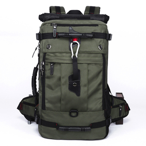 Mochila de Cuero Convertible, Interior de Nailon Impermeable, Bolsillo con Cremallera, Unisex, 20-35L, Estilo Normcore Minimalista, Mochila de Viaje - Product Image 4