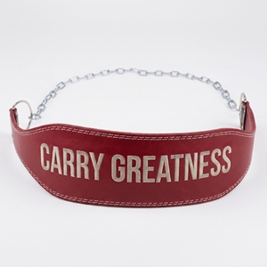 Ceinture de dips en cuir rembourrée réglable avec chaîne pour exercices de musculation avec son propre poids, unisexe, 6 mm - Product Image 4
