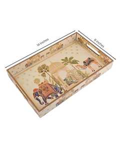 ถาดเสิร์ฟงานฝีมือสร้างสรรค์ ดีไซน์สวยงาม ทันสมัย รูปแบบมาตรฐาน  ลวดลายปรับแต่งได้ สำหรับใช้ในครัวเรือน ร้านอาหาร - Product Image 4