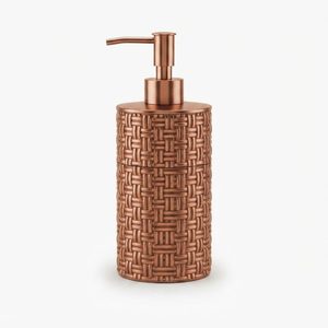 Silver Hammered Ceramic <b>Soap</b> Dispenser Metallic Texture Liquid <b>Hand</b> Wash Pump Bottle <b>Refillable</b> Lotion Dispenser For Hotel Home - Product Image 5