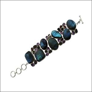 Bracelet de créateur 925artpalace en argent 925, élégant, artisanal, multi-pierres, impressionnant, avec pierres précieuses, tendance - Product Image 3