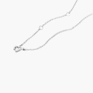 Collar de Cadena Minimalista de Plata de Ley 925 con Brillantes Diamantes Moissanite, Joyería Fina y Elegante para Mujer - Product Image 6