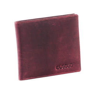 Royaa Men's Genuine Leather Open Closure <b>RFID</b> <b>Blocking</b> <b>Wallet</b> Short Polyester Lining Vintage Style Multi-Function Black - Product Image 2