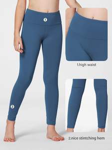 Leggings de Poliéster Tejido para Niños, Ajuste Cómodo, Elásticos, Transpirables, Suaves, Delgados, Casuales, para Jugar o la Escuela - Product Image 5