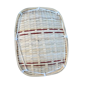Plateau de service en bambou naturel fait main, vente en gros au Vietnam, plateau ovale rond pour la restauration - Product Image 5