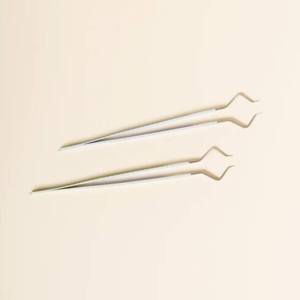 Pince à épiler pour extensions de cils, pointe en fibre, droite, isolation, acier inoxydable de qualité chirurgicale - Product Image 2