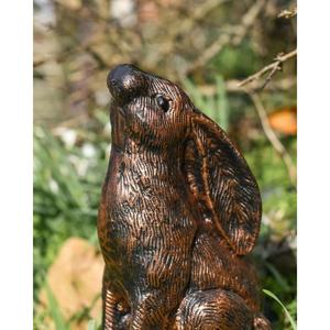 <b>Easter</b> Decoration Bronze Rabbit Sculpture Low Moq Customizable Antique Large Ears Rabbit <b>Ornament</b> For Garden Decor - Product Image 6