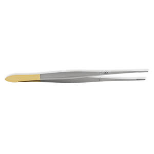 Pinzas quirúrgicas Blink Surgident de acero inoxidable dorado, tipo Forceps para vendajes, 8 pulgadas, pinzas para tejidos con punta dentada de 2 cm - Product Image 2