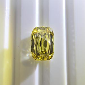 2ct VS1 Fancy Yellow <b>Rectangular</b> <b>Cushion</b> Mixed Cut IGI Certified Lab Grown Loose Diamond - Product Image 5