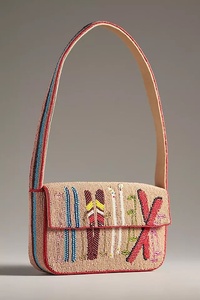 Unique Design Geometric Heart Beaded Shoulder <b>Bags</b> Women and Girls Retro Fashion Purses Compact Size for Essentials Evening <b>Bags</b> - Product Image 2