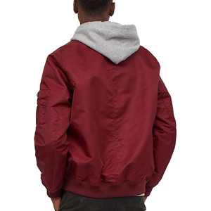 OEM High Street Fashion Clothes Low MOQ Windproof Casual Outdoor Coat <b>Zip</b> <b>Up</b> Varsity <b>Jacket</b> Custom Logo Print Bomber Windbreaker - Product Image 6