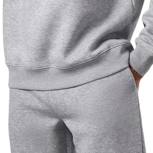 Sweat-shirt à col montant zippé gris clair pour homme, pull décontracté en polaire, vêtement streetwear d'hiver - Product Image 6